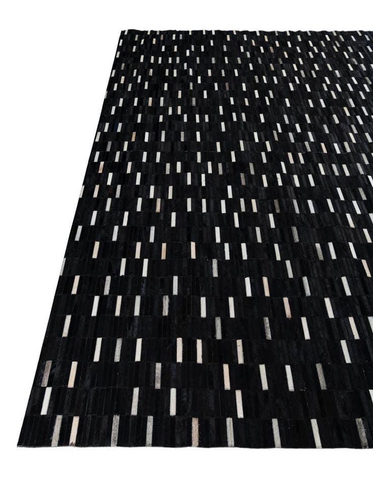 Detail image of 8' 2 x 9' 8 Cowhide Leather Rug