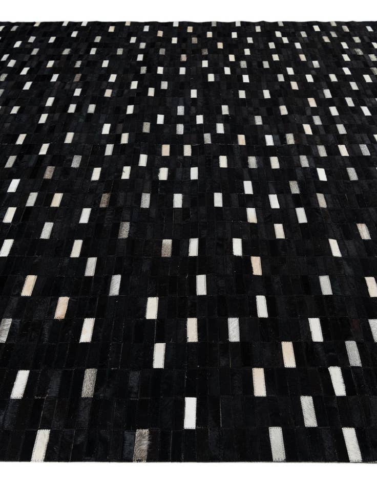 Detail image of 8' 2 x 9' 8 Cowhide Leather Rug