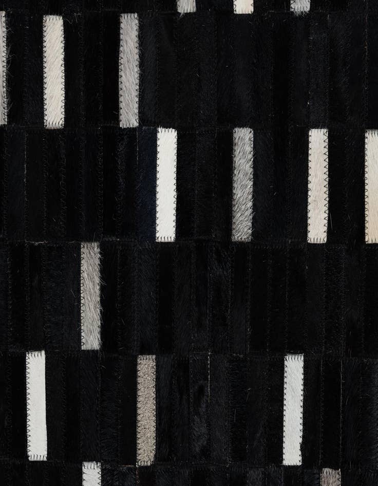 Detail image of 8' 2 x 9' 8 Cowhide Leather Rug