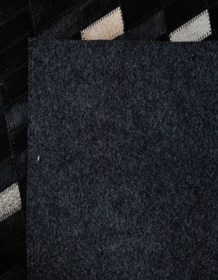 Detail image of 8' 2 x 9' 8 Cowhide Leather Rug