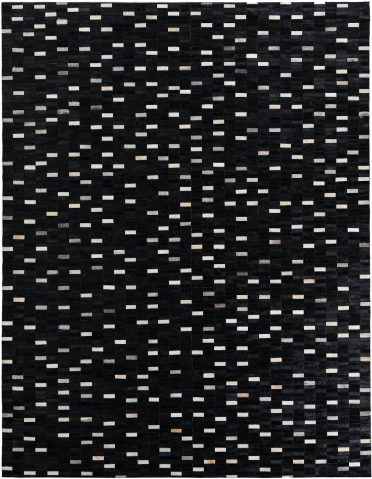 Detail image of 8' 2 x 9' 8 Cowhide Leather Rug