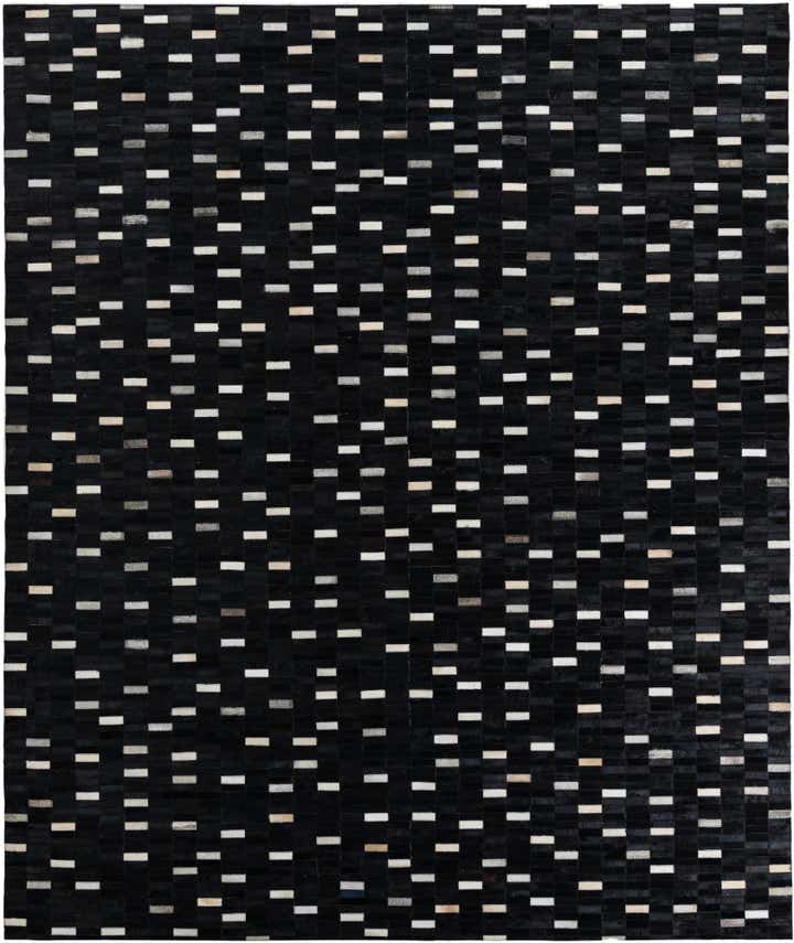 8' 2 x 9' 8 Cowhide Leather Rug