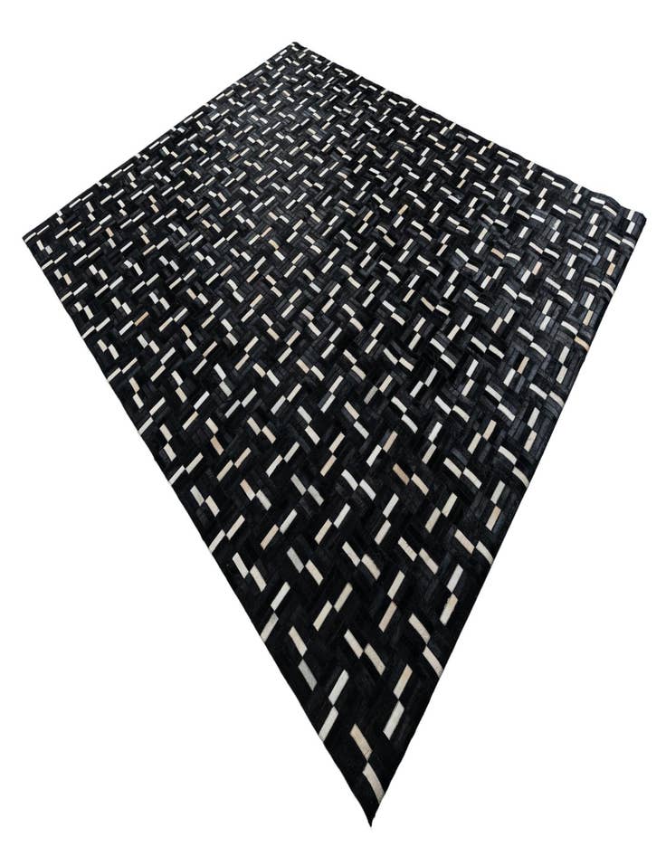 Detail image of 7' 9 x 9' 7 Cowhide Leather Rug