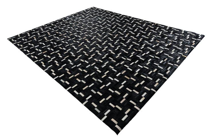 Detail image of 7' 9 x 9' 7 Cowhide Leather Rug
