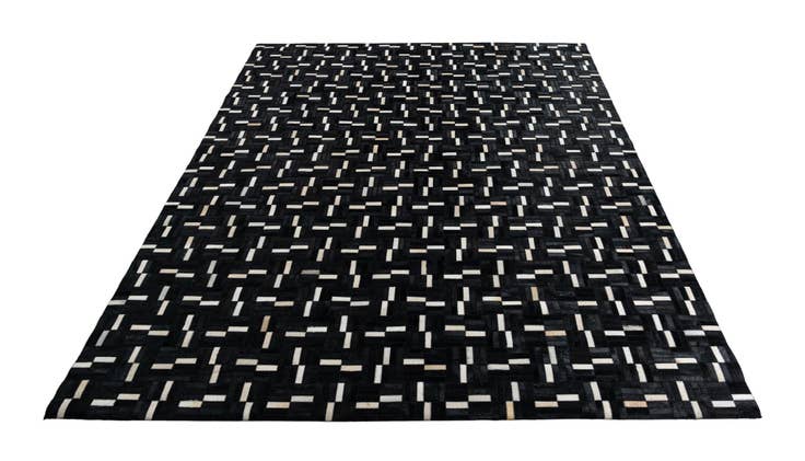 Detail image of 7' 9 x 9' 7 Cowhide Leather Rug