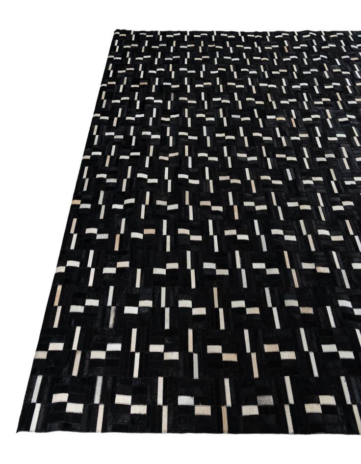 Detail image of 7' 9 x 9' 7 Cowhide Leather Rug