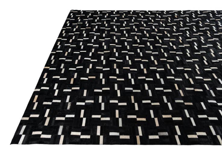 Detail image of 7' 9 x 9' 7 Cowhide Leather Rug