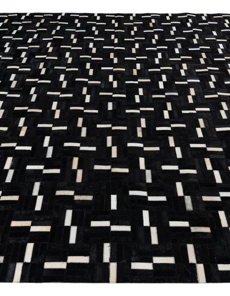 Detail image of 7' 9 x 9' 7 Cowhide Leather Rug
