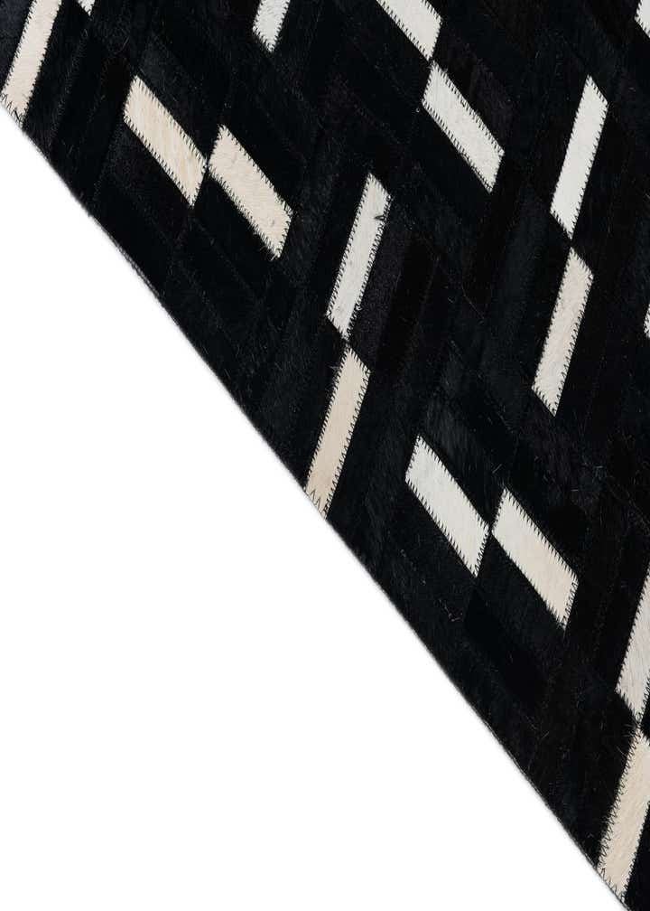 7' 9 x 9' 7 Cowhide Leather Rug