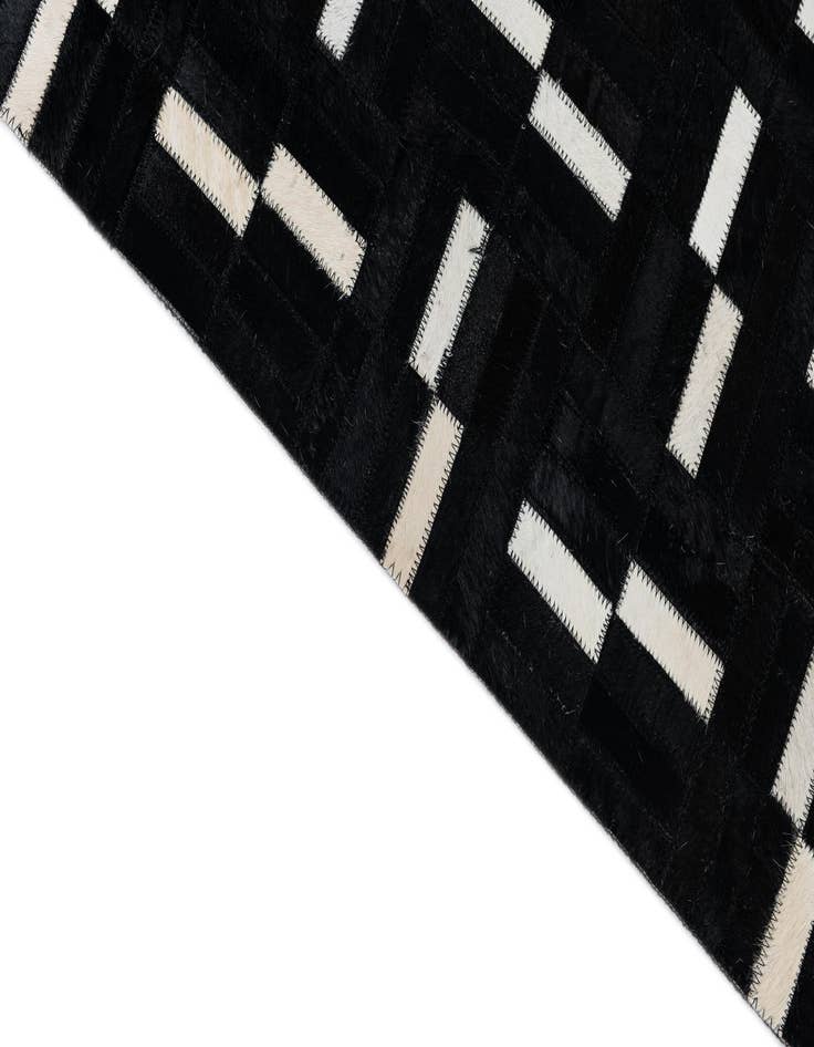 Detail image of 7' 9 x 9' 7 Cowhide Leather Rug