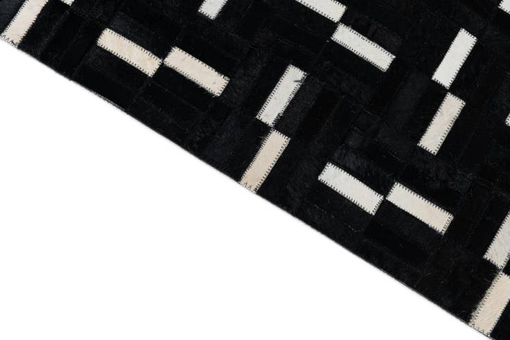 Detail image of 7' 9 x 9' 7 Cowhide Leather Rug
