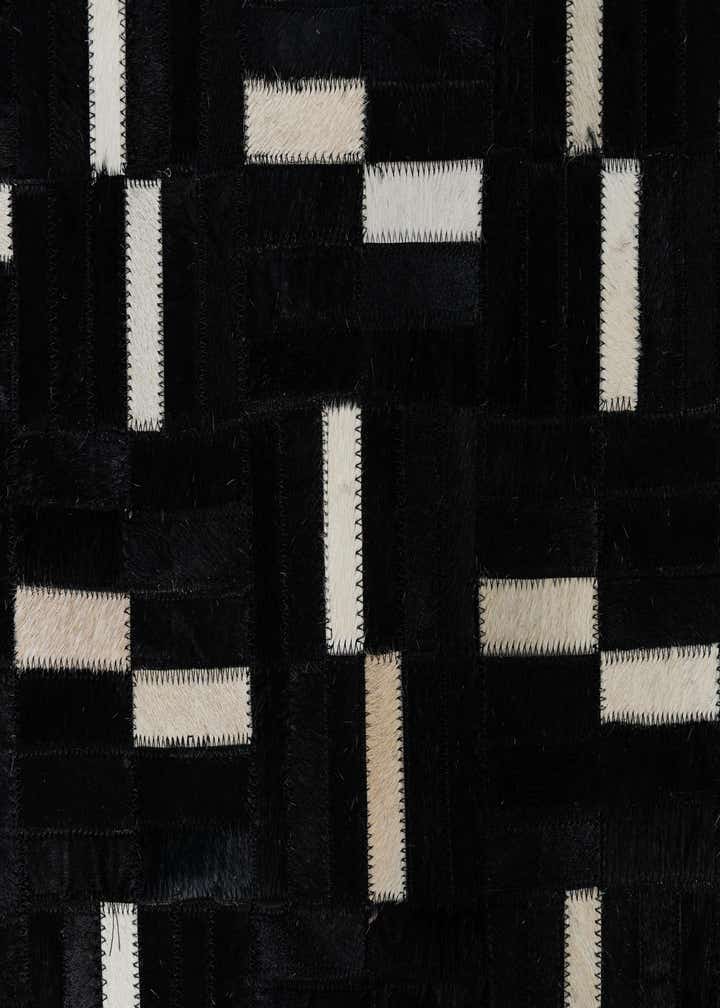 7' 9 x 9' 7 Cowhide Leather Rug