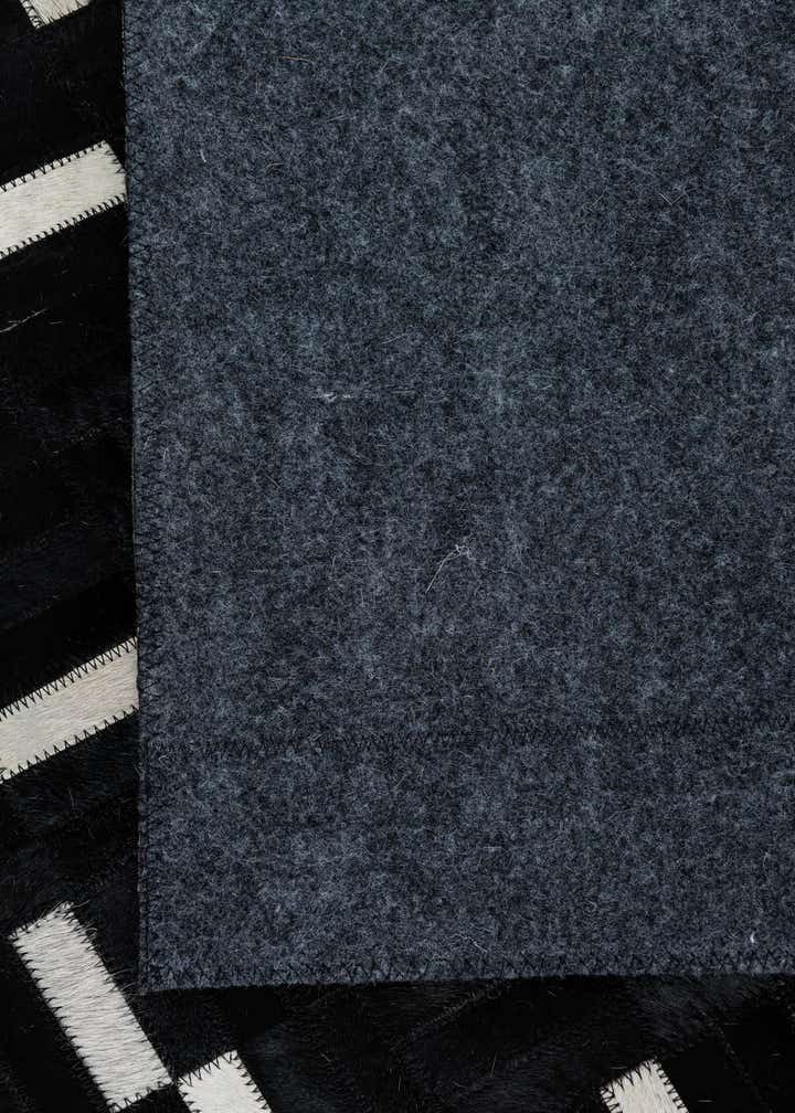 7' 9 x 9' 7 Cowhide Leather Rug