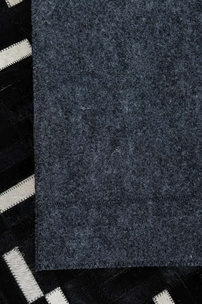 7' 9 x 9' 7 Cowhide Leather Rug