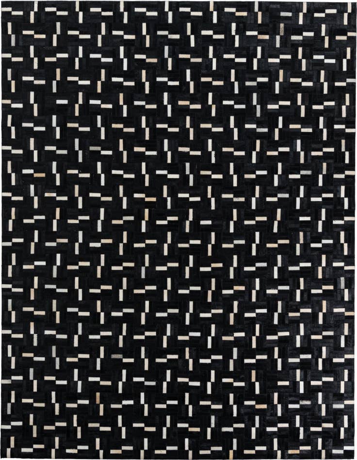 Detail image of 7' 9 x 9' 7 Cowhide Leather Rug