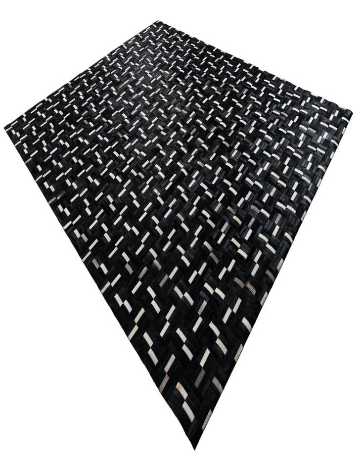 Detail image of 8' 2 x 10' Cowhide Leather Rug