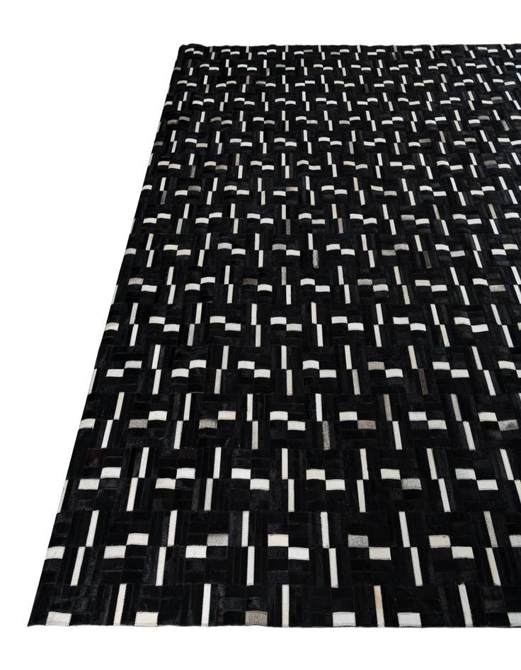 Detail image of 8' 2 x 10' Cowhide Leather Rug