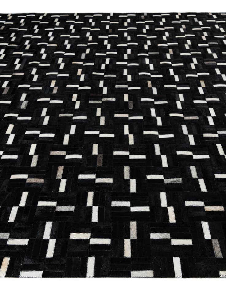 Detail image of 8' 2 x 10' Cowhide Leather Rug