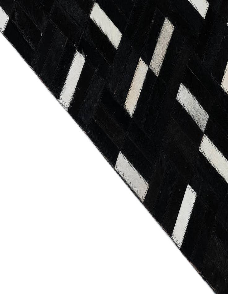 Detail image of 8' 2 x 10' Cowhide Leather Rug