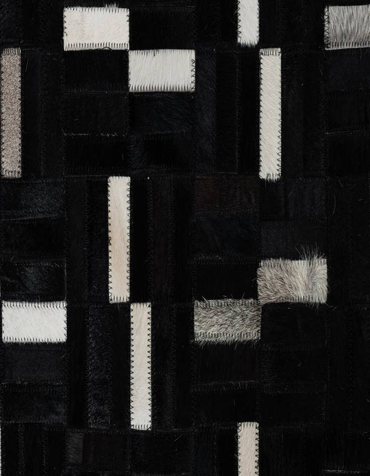 Detail image of 8' 2 x 10' Cowhide Leather Rug