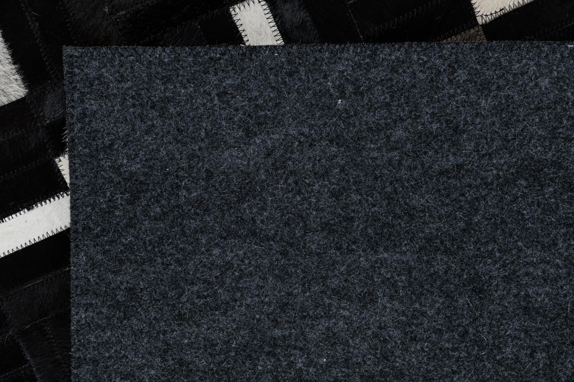 8' 2 x 10' Cowhide Leather Rug