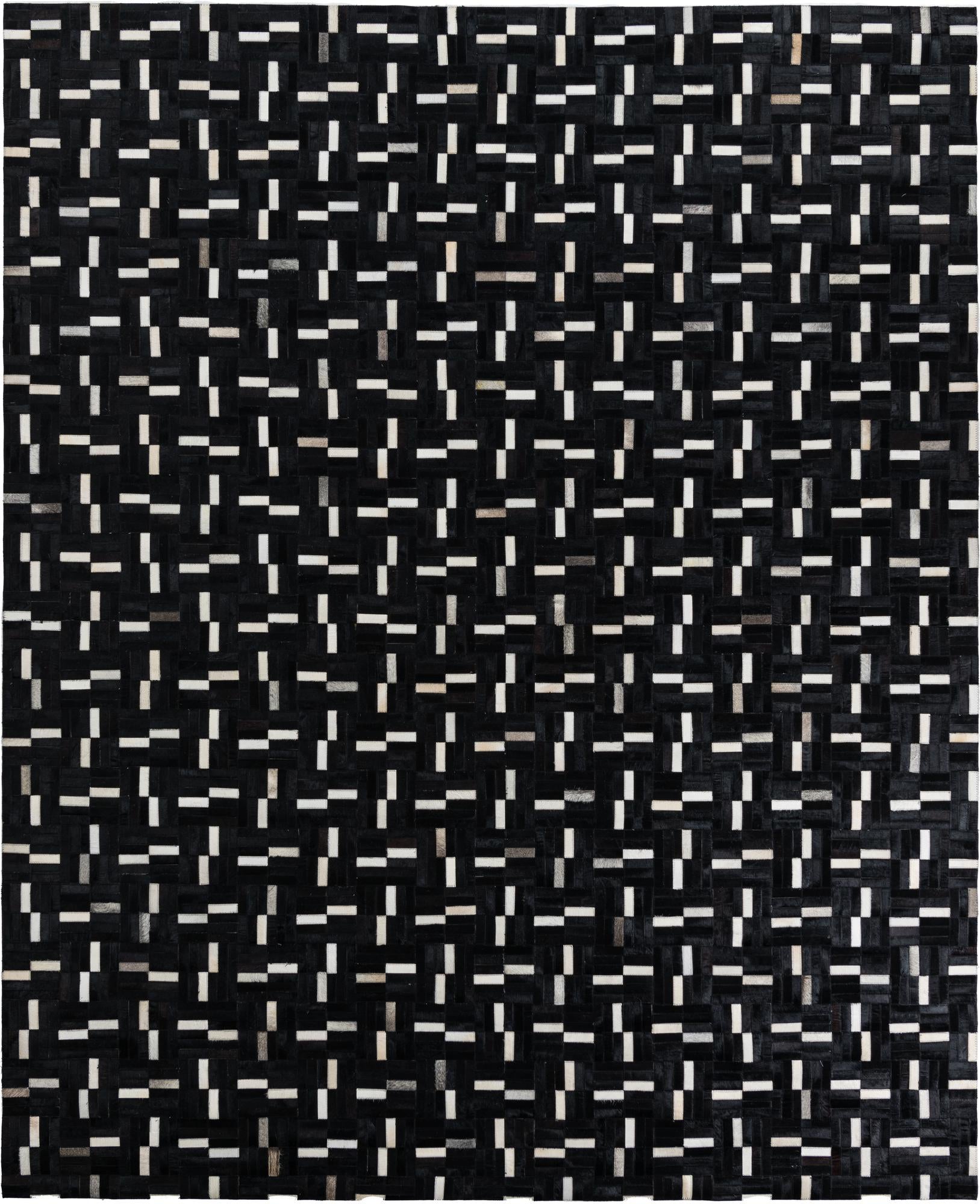 8' 2 x 10' Cowhide Leather Rug