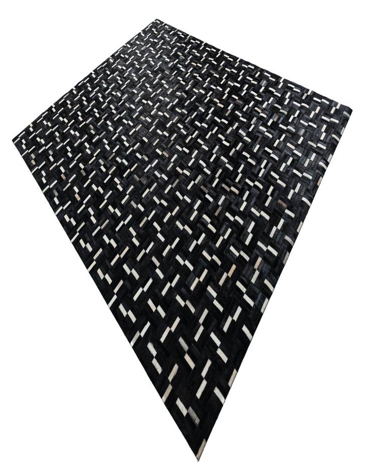 Detail image of 7' 9 x 9' 10 Cowhide Leather Rug