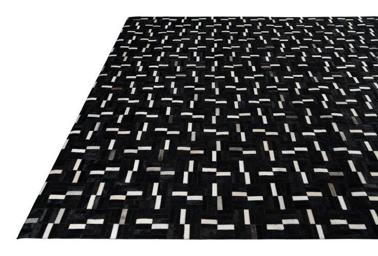 Detail image of 7' 9 x 9' 10 Cowhide Leather Rug