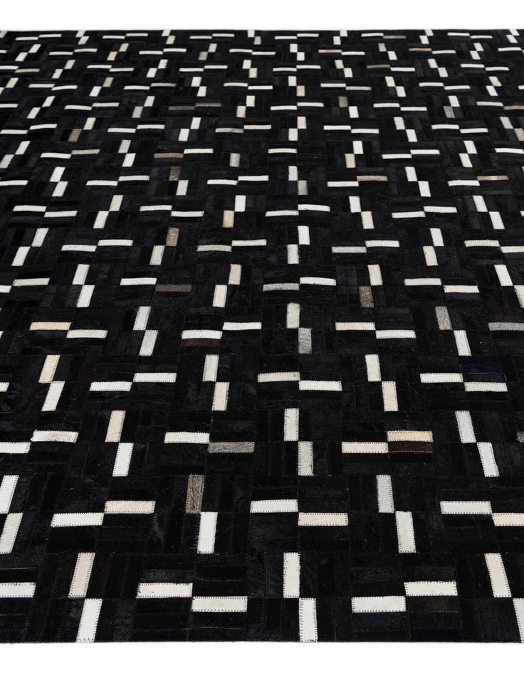 Detail image of 7' 9 x 9' 10 Cowhide Leather Rug