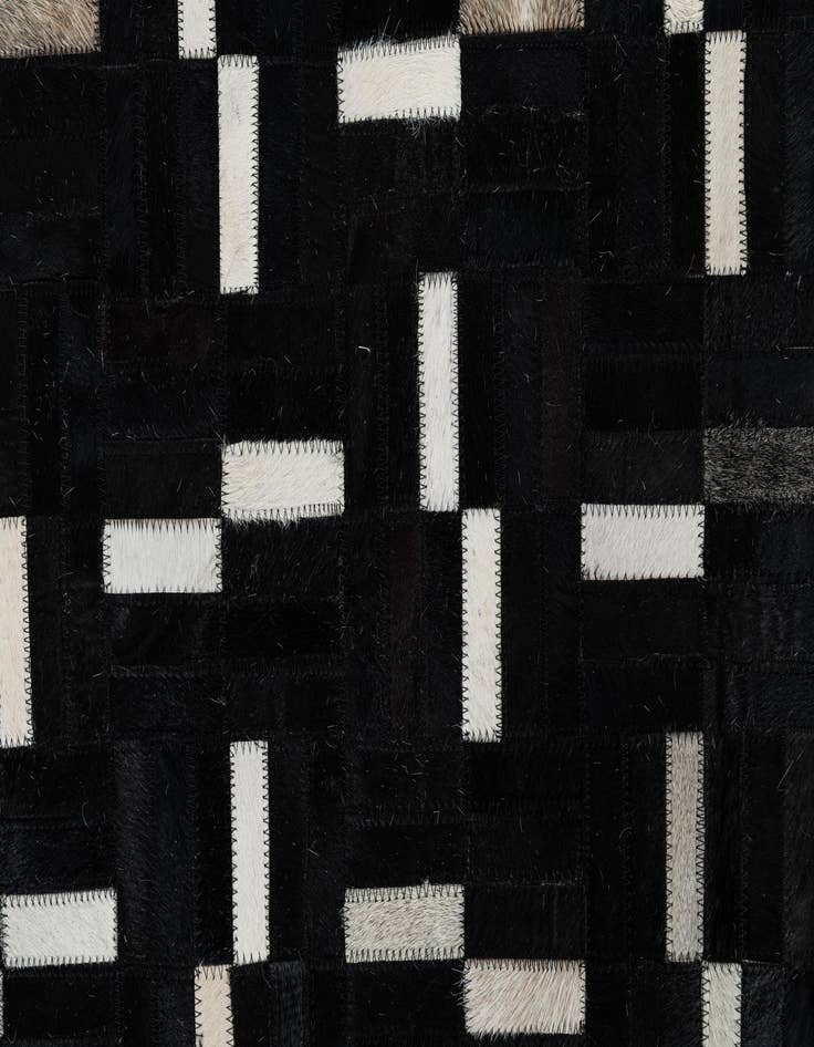 Detail image of 7' 9 x 9' 10 Cowhide Leather Rug