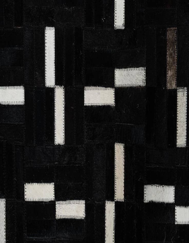 Detail image of 7' 9 x 9' 10 Cowhide Leather Rug