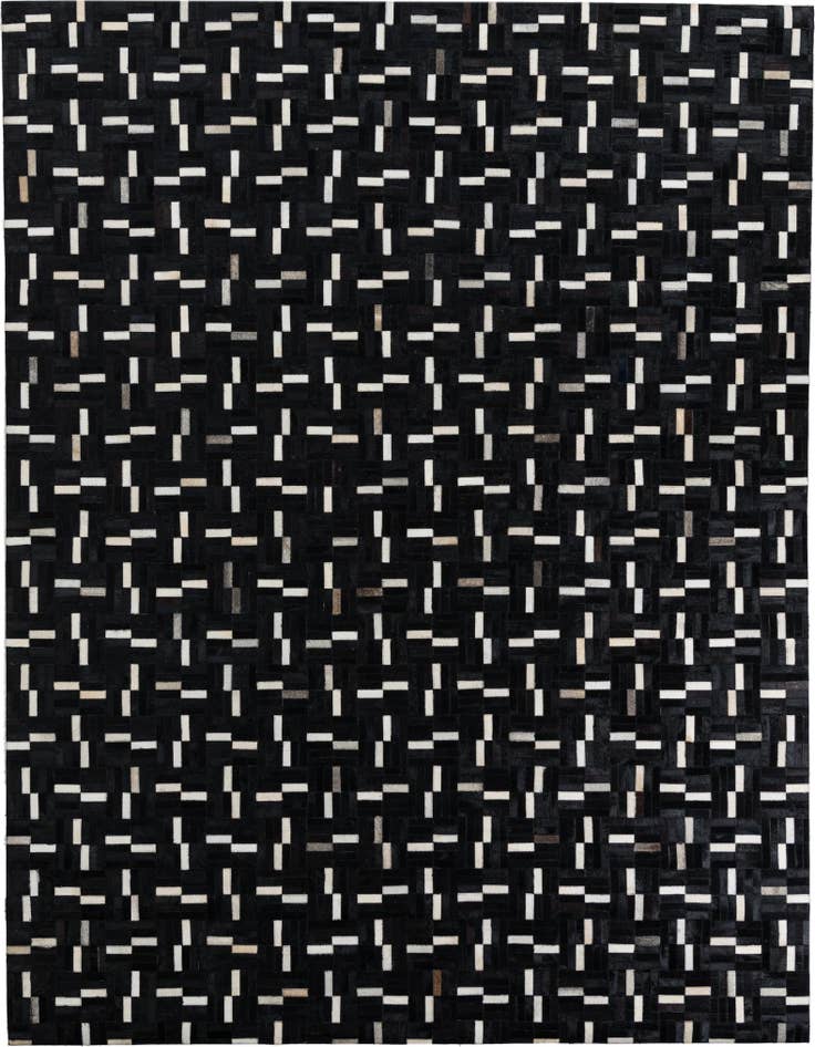 Detail image of 7' 9 x 9' 10 Cowhide Leather Rug