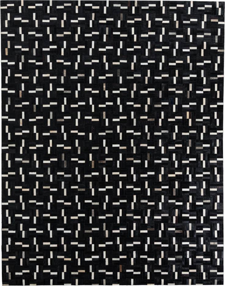 Detail image of 7' 9 x 9' 10 Cowhide Leather Rug
