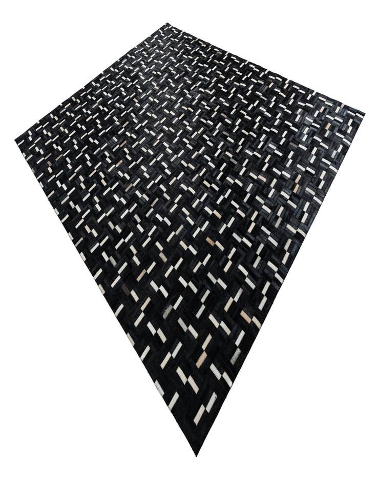 Detail image of 8' x 9' 10 Cowhide Leather Rug