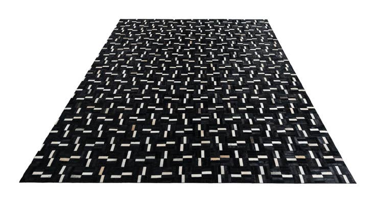 Detail image of 8' x 9' 10 Cowhide Leather Rug