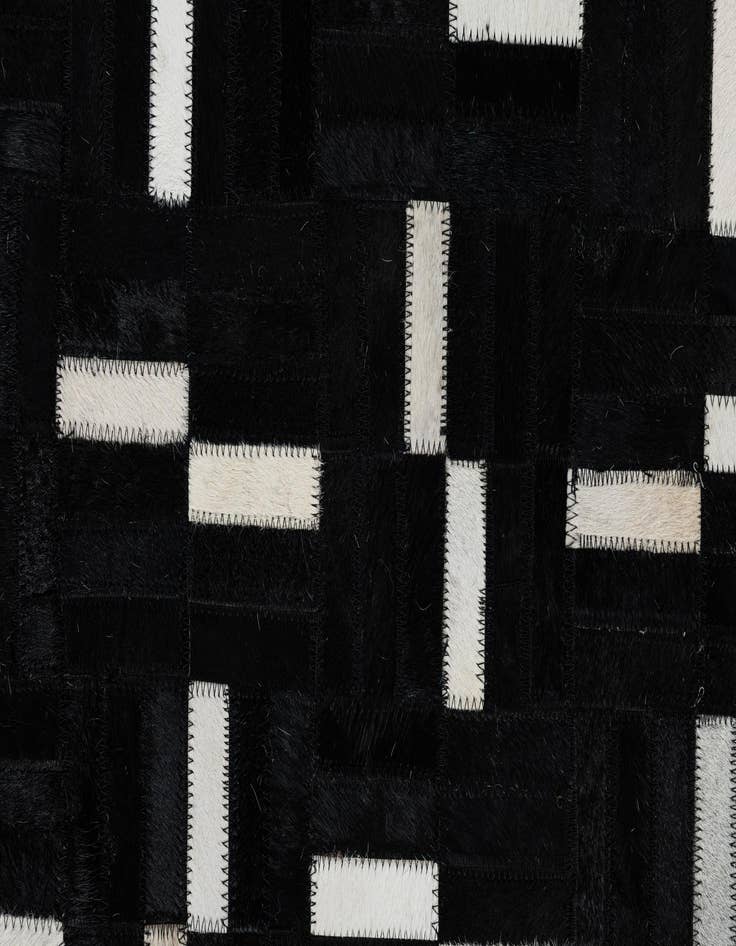 Detail image of 8' x 9' 10 Cowhide Leather Rug