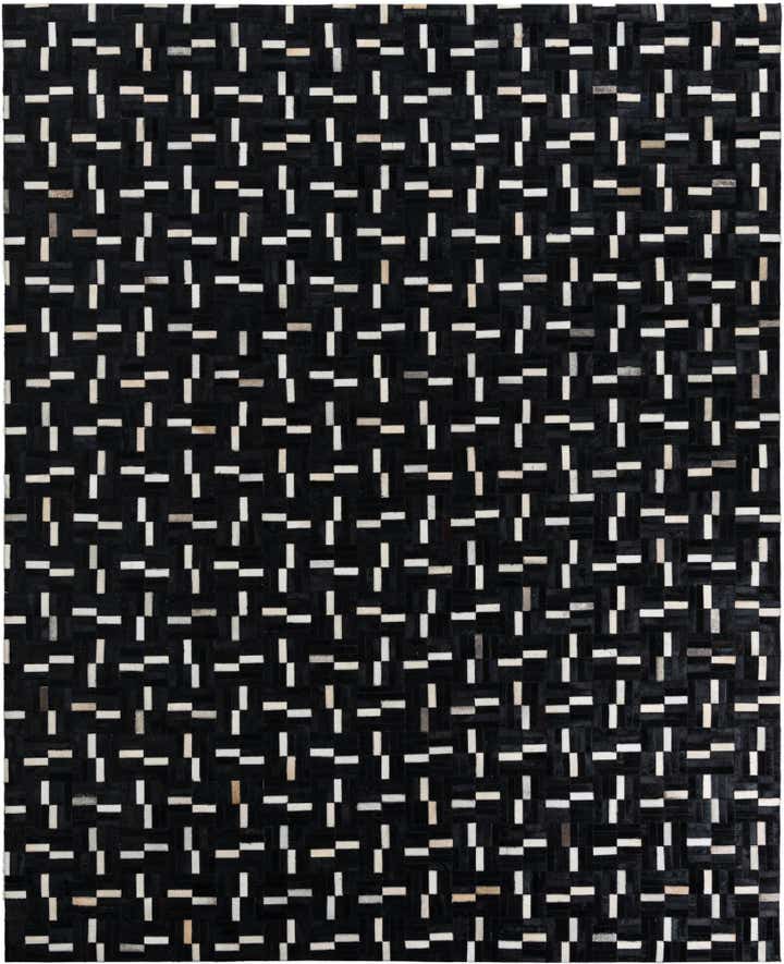 8' x 9' 10 Cowhide Leather Rug