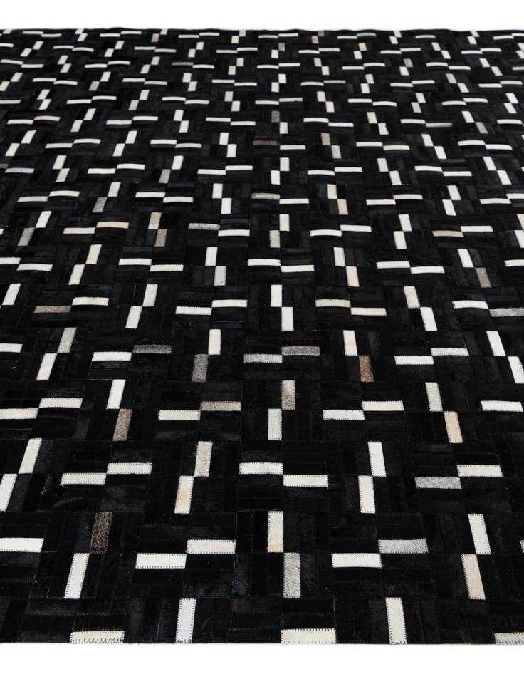 Detail image of 8' 2 x 9' 10 Cowhide Leather Rug