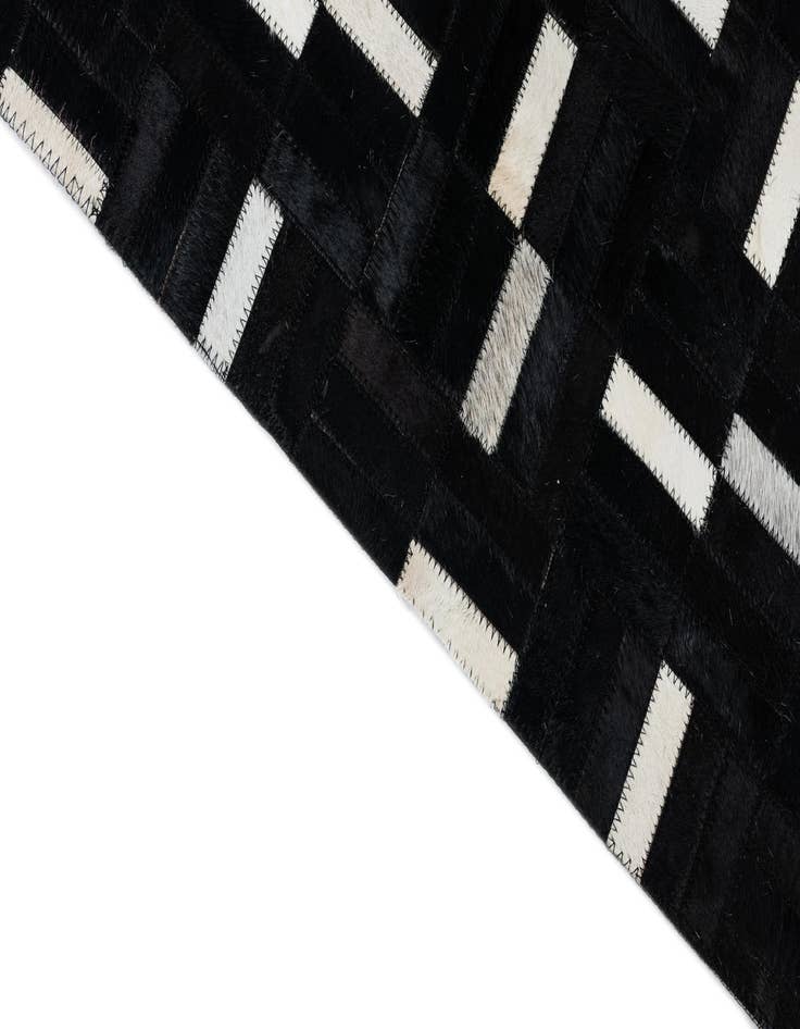 Detail image of 8' 2 x 9' 10 Cowhide Leather Rug