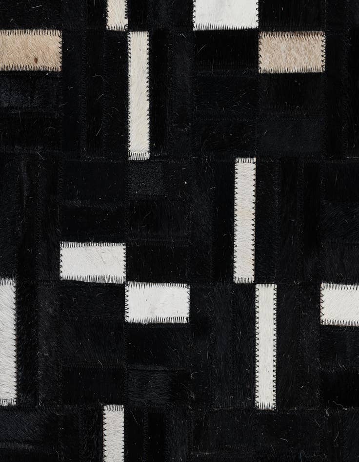 Detail image of 8' 2 x 10' 2 Cowhide Leather Rug