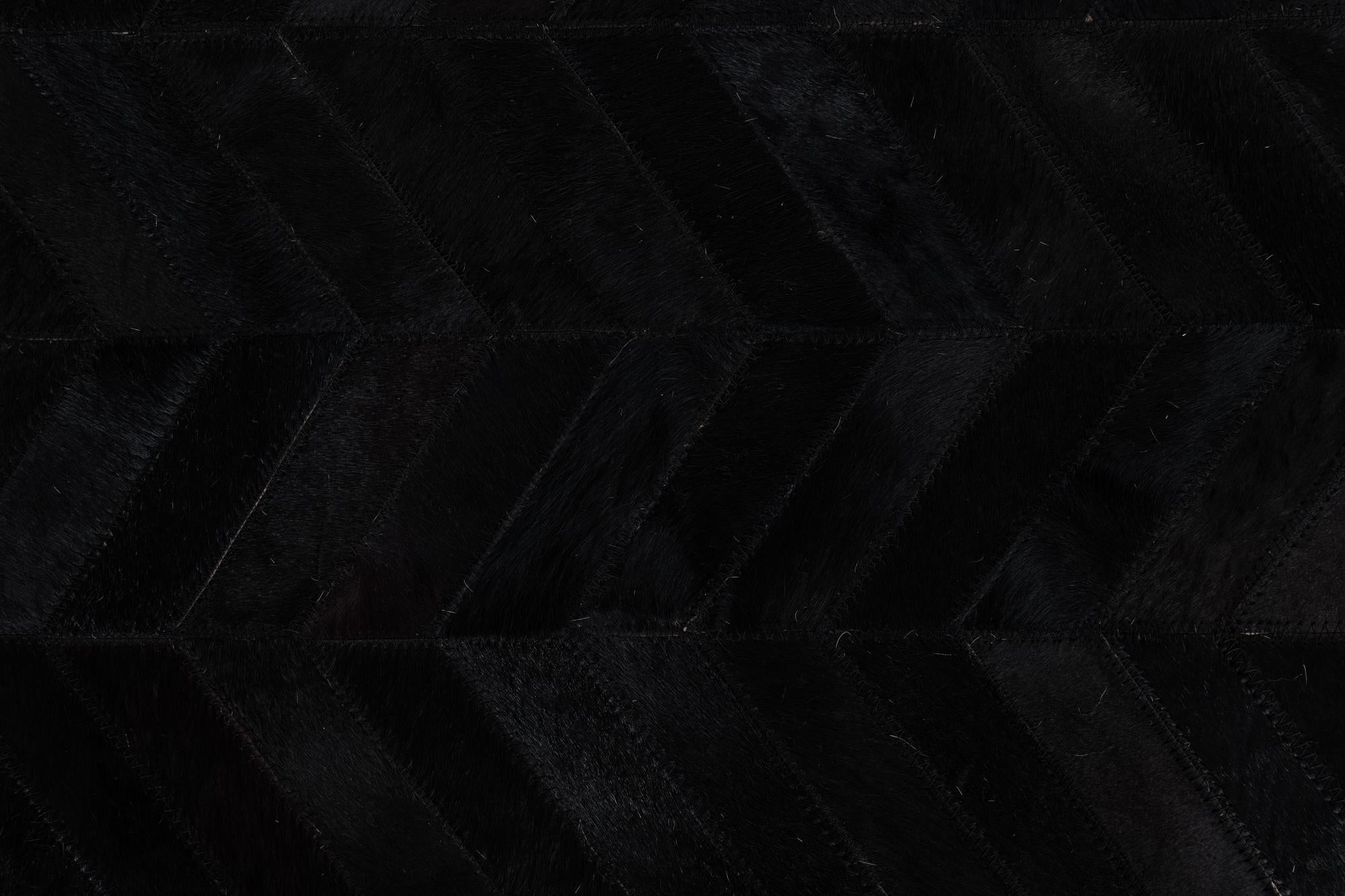 5' 1 x 8' Cowhide Leather Rug