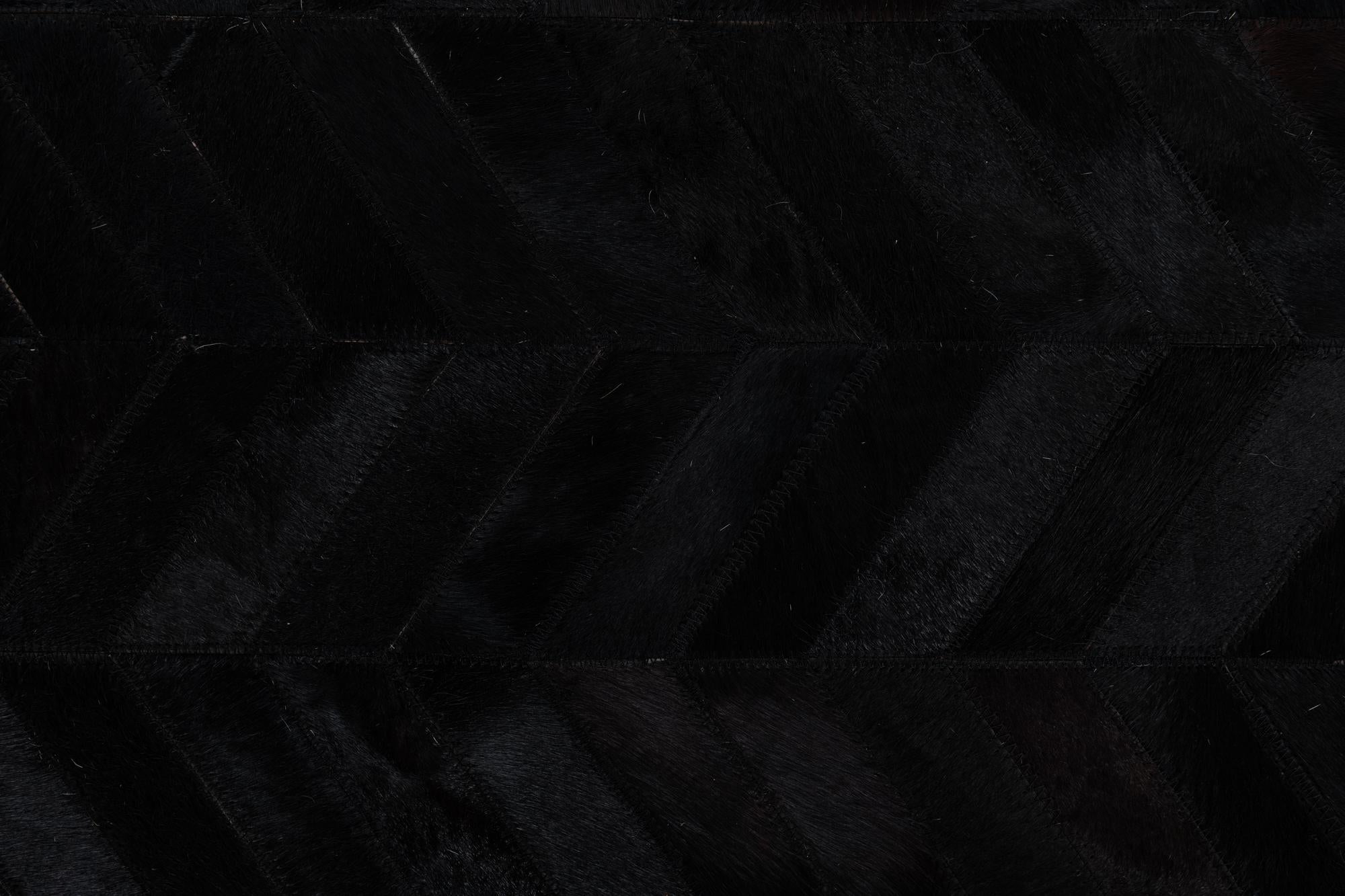5' 1 x 8' Cowhide Leather Rug