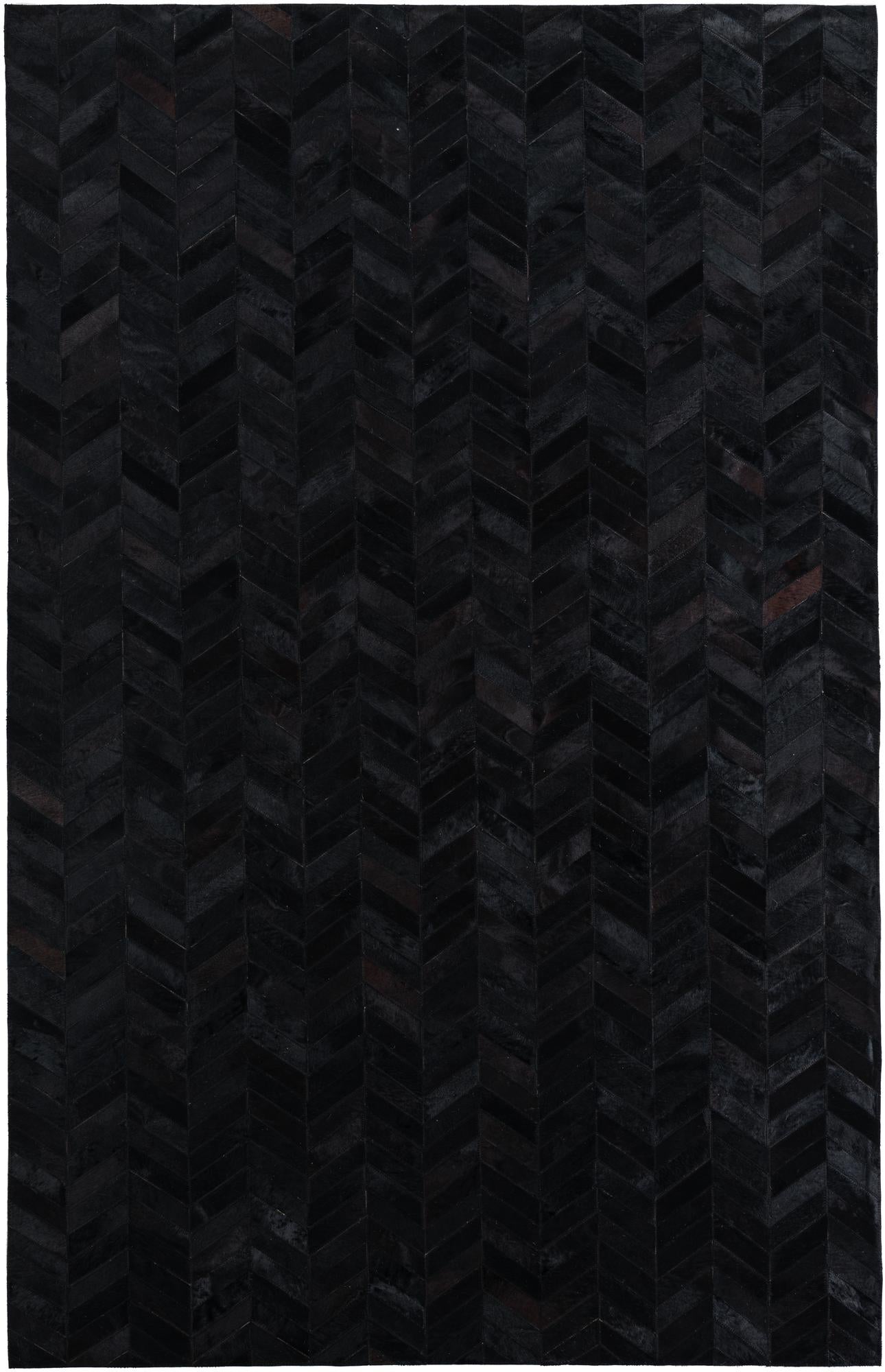 5' 1 x 8' Cowhide Leather Rug