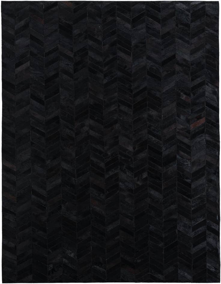 Detail image of 5' 1 x 8' Cowhide Leather Rug