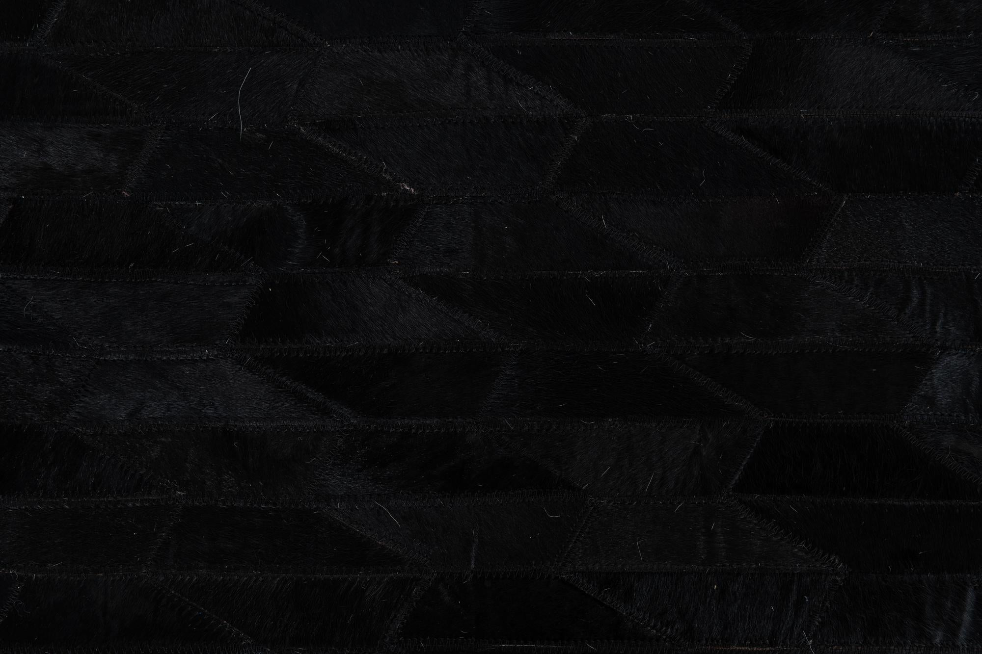 5' x 7' 9 Cowhide Leather Rug