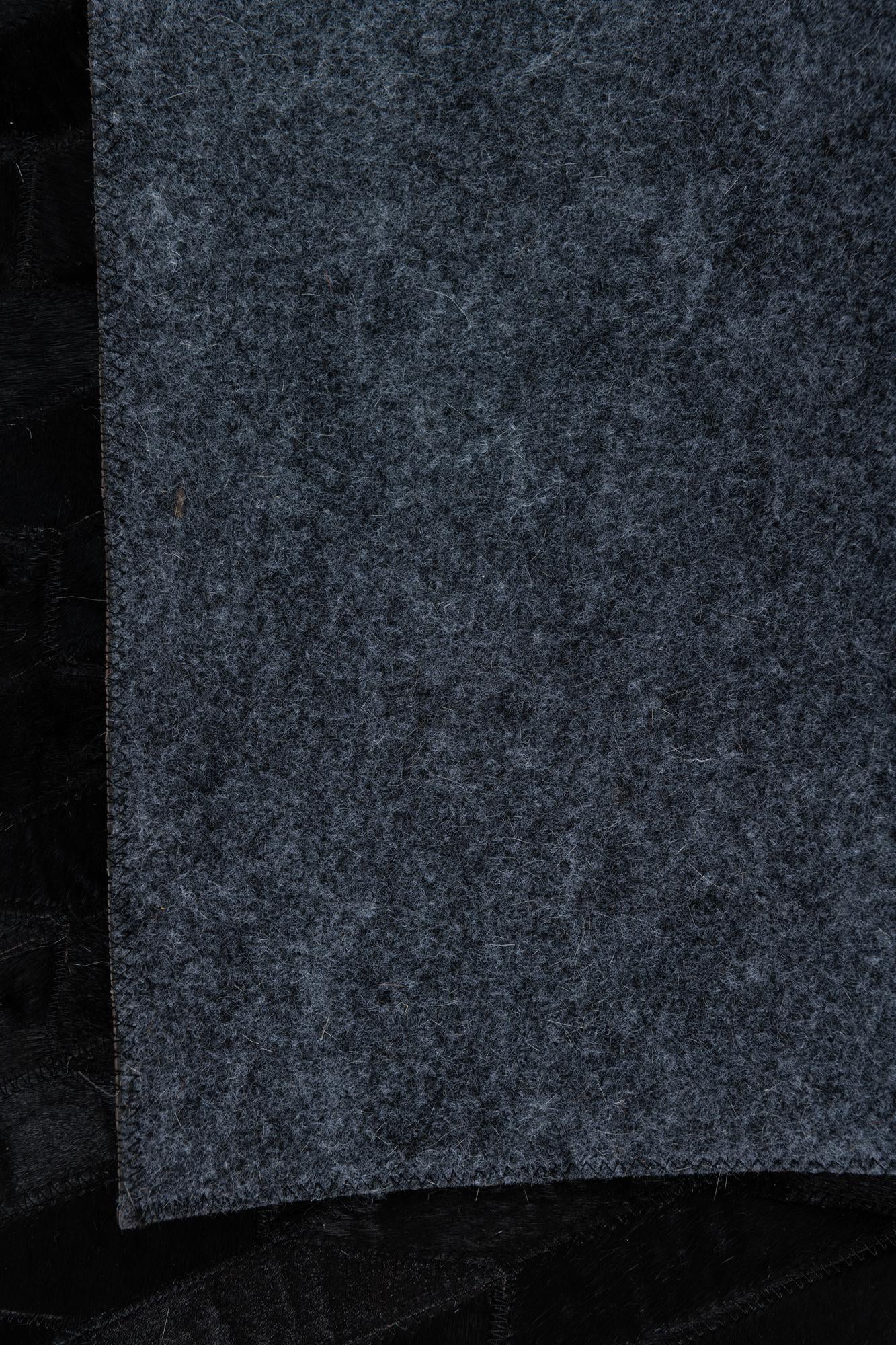 5' x 7' 9 Cowhide Leather Rug