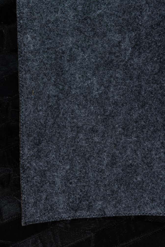 5' x 7' 9 Cowhide Leather Rug