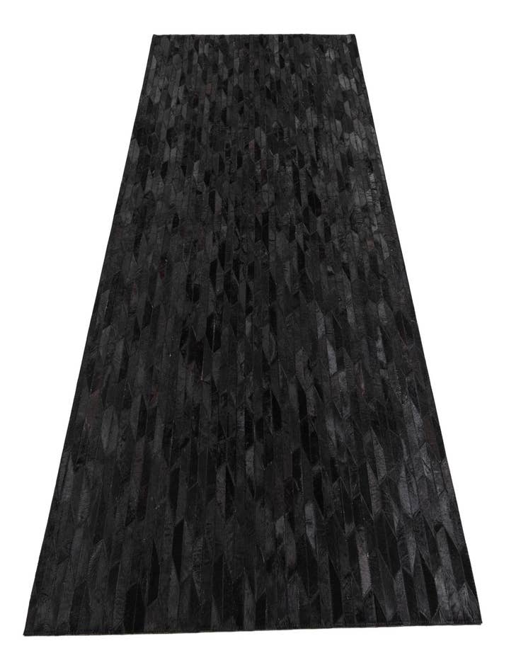 Detail image of 5' 1 x 8' Cowhide Leather Rug