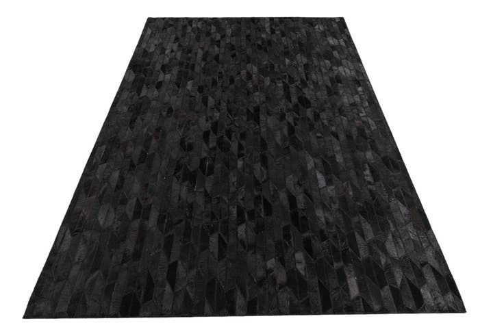 Detail image of 5' 1 x 8' Cowhide Leather Rug