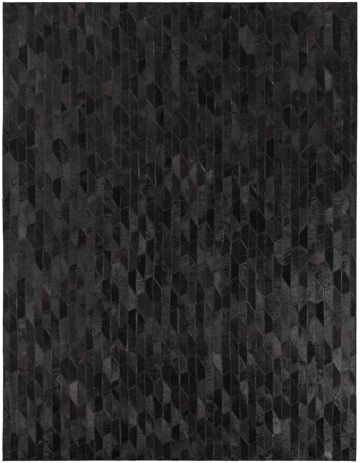 Detail image of 5' 1 x 8' Cowhide Leather Rug